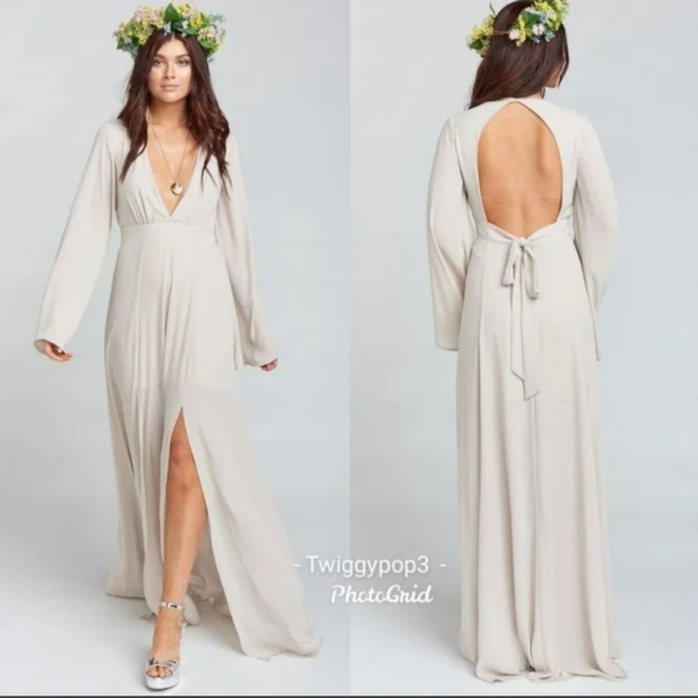 🌿 Show Me Your MuMu Venus Long Sleeve Flare Dress